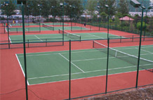 亞強體育施工案例:丙烯酸網(wǎng)籃球場,